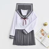Оригинальный комплект, японская школьная юбка, форма для школьников, длинный рукав