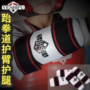 Taekwondo của trẻ em đồ bảo hộ xà cạp arm guard set karate đào tạo Sanda khuỷu tay võ thuật chiến đấu dành cho người lớn dày