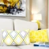 Màu sắc ấm áp màu vàng xám sofa hình học gối đệm 30 * 50 40 * 60 70 văn phòng dài eo gối gối