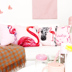 Ins hồng flamingo dứa Bắc Âu gối đệm đơn giản hiện đại phòng khách mô hình sofa phòng gối Trở lại đệm / Bolsters