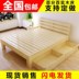 New thông 1 m giường gỗ rắn gỗ 1.35 m loại giường đôi 1.8 m 2 m giường gỗ cạnh giường ngủ 1.5 Giường