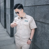 Летний хлопковый тонкий антистатический комплект для работы, короткий рукав, делается под заказ