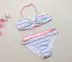 Phong cách Nhật Bản A599-20 cô gái gợi cảm thời trang ống top bikini bikini nóng bỏng phù hợp với quần bơi 4-12Y