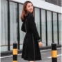Yi Yi diện áo len đen trùm đầu nữ mùa xuân 2019 phiên bản Hàn Quốc của eo là váy thể thao mỏng 9478 - Trang phục thể thao mẫu bộ thể thao nữ đẹp