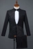 Buổi tối biểu diễn phù hợp với chủ nhà nam ca sĩ ăn mặc màu đen trắng kim cương mảnh phù hợp với áo khoác nhảy quần áo nam - Suit phù hợp Suit phù hợp