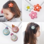 3 miếng acrylic bangs dán hoa ma thuật dán phụ kiện tóc trẻ em đăng phiên bản dễ thương của Hàn Quốc của mũ nón không làm tổn thương tóc scrunchies hoa cúc