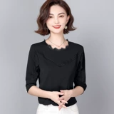 Шифоновая дизайнерская рубашка, модный летний бюстгальтер-топ, тренд сезона, в западном стиле, в корейском стиле, коллекция 2023