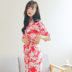 Nhật bản kimono áo ngủ nữ mùa hè kỳ nghỉ du lịch thường ngắn tay phần dài của cotton có thể được đeo bên ngoài đồ ngủ sexy Night Robe