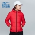 Hongxing Erke xuống áo khoác nữ 2018 mới mùa thu đông mùa đông nữ thể thao ấm áp áo gió thời trang áo gió giản dị - Thể thao xuống áo khoác áo phao lông vũ lining Thể thao xuống áo khoác
