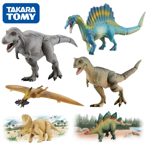 Takara tomy, японская модель животного, динозавр, реалистичная познавательная игрушка, имитационное моделирование для детей