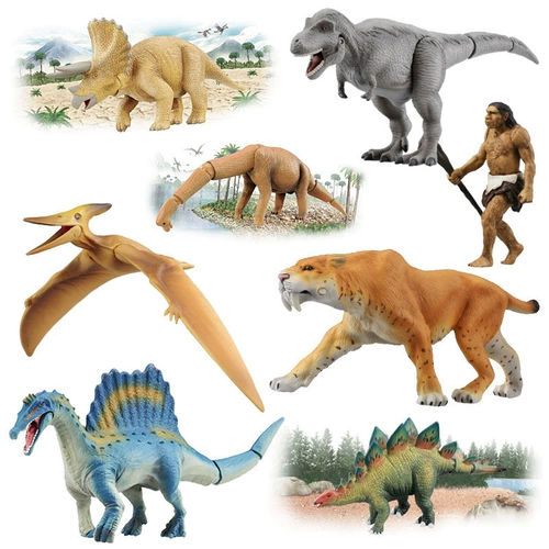 Takara tomy, японская модель животного, динозавр, реалистичная познавательная игрушка, имитационное моделирование для детей
