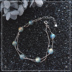 S925 sterling bạc nhiều lớp tự nhiên moonstone bracelet nữ Hàn Quốc phiên bản của hai lớp đơn giản sinh viên cá tính Sen Sở mật ong tươi Vòng đeo tay Clasp