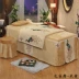 Cao cấp vẻ đẹp giường bao gồm bốn bộ sức khỏe cơ thể massage giường bìa thẩm mỹ viện đặc biệt bốn mảnh thiết lập tùy chỉnh ra giường spa Trang bị tấm