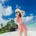 Áo tắm nữ tuổi teen nữ sinh viên váy xiêm Dễ thương mới 2018 gợi cảm nhỏ tươi tươi lưới đỏ Hàn Quốc ngọt ngào - Bộ đồ bơi One Piece