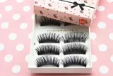 YH045 You Ke Beauty Makeup Японский черный симпах фальшивые ресницы черные плюс фиолетовый толстый кросс -кросс
