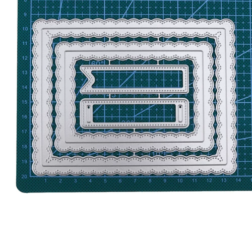 Прямоугольная коробка метка край -образец режущей формы режущая форма