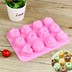 12 thậm chí silicone pudding khuôn đá khối thạch phim hoạt hình dễ thương sáng tạo tự làm bánh sô cô la nhà nhiệt độ cao - Tự làm khuôn nướng khuôn oval Tự làm khuôn nướng