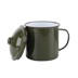 Cổ điển Quân đội Men Cup xanh Cup Cup hoài cổ Cổ điển Quân đội Trà xanh Crock Vintage Men Trà xi lanh 10cm Cup - Tách bình giữ nhiệt inox Tách