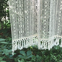 Сельский крючок для вязания, плетеная штора, кружевная ткань подходит для фотосессий, в американском стиле