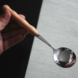 Изысканная японская детская ложка из нержавеющей стали для домашнего использования