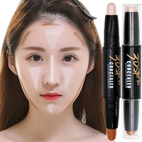 2 gậy đôi đầu ánh sáng cao brightening sửa chữa rod bóng V mặt mũi bóng dual-sử dụng vẻ đẹp kem che khuyết điểm bút nằm tằm bút người mới bắt đầu highlight dạng lỏng