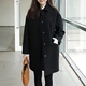 Áo len nữ phần ngắn Hàn Quốc phiên bản 2018 mùa đông mới mỏng sinh viên đơn ngực lỏng giản dị áo len áo khoác dù nữ Áo khoác ngắn