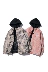 Áo khoác cotton nam mùa đông phiên bản Hàn Quốc xu hướng ngụy trang gradient ngắn đoạn cotton dày áo khoác nữ 2019 áo khoác cotton mới thủy triều - Trang phục Couple
