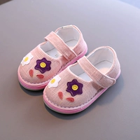 Детская дышащая нескользящая обувь для раннего возраста для девочек в помещении, мягкая подошва, 1-3 лет