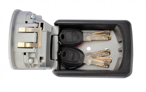 Ключевая коробка 14 -Heear -Shop Девять цветной коробки для хранения металлов металфекция в сплошную прочную домашнюю анти -т. Дверь коробку с паролем