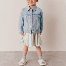 Детская куртка Жан 鍎跨鐗涗粩琛～2023骞寸瀛ｆ柊娆惧コ绔ヤ紤闂插崱閫氬嵃鑺卞す鍏嬪濂梲a4433532