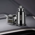 BASEUS lần nghĩ hạt nhỏ thông minh Car Charger 3.1a kép USB Mini Car Charger Full Metal - Phụ kiện điện thoại trong ô tô giá đỡ điện thoại trên ô tô Phụ kiện điện thoại trong ô tô