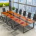 Bàn hội nghị bàn giám đốc nội thất văn phòng bàn dài đào tạo lớn bàn hình chữ nhật ghế văn phòng đơn giản và hiện đại - Nội thất văn phòng