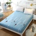 Giường ngủ 笠 giường đơn miếng đệm bộ Simmons bảo vệ bìa nâng cao màu nâu mat bụi che 1.2 1.5 1.8 m Trang bị Covers