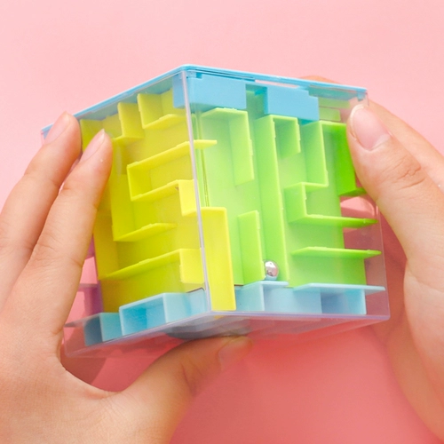 Шариковый лабиринт для раннего возраста, трехмерный кубик Рубика, волшебная крутящаяся игрушка, 13 года, в 3d формате