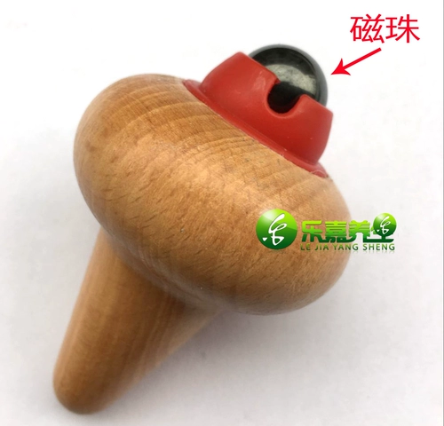 Принесение шарика сплошной древесины головы дети Meridian Lymph Acupoint Massage Stick Магнитная терапия точка стержня оригинальное точечное массажное устройство