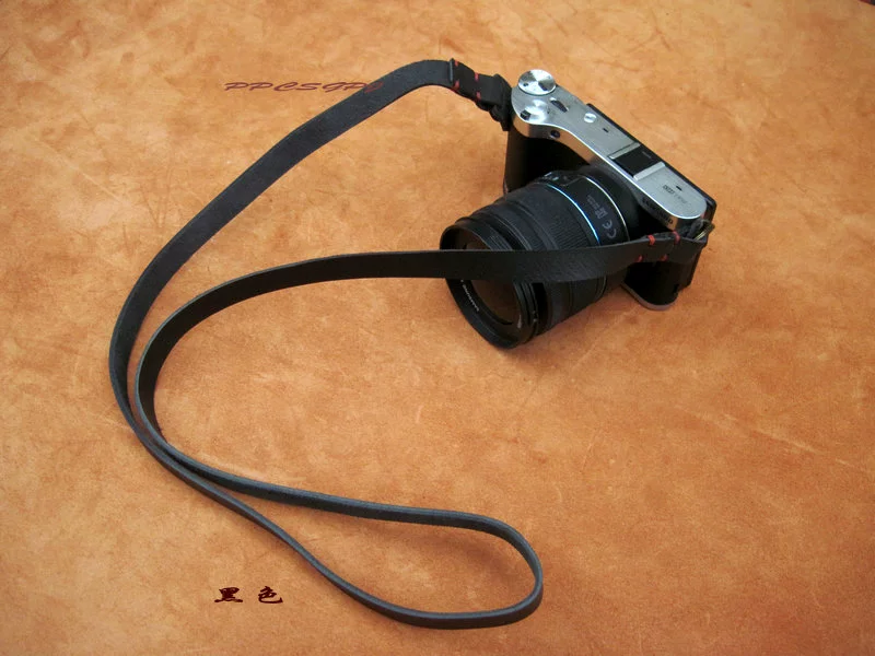Máy ảnh DSLR da retro làm bằng da với dây đeo máy ảnh bằng da lộn màu nâu vàng LOGO - Phụ kiện máy ảnh DSLR / đơn chân máy ảnh yunteng 668