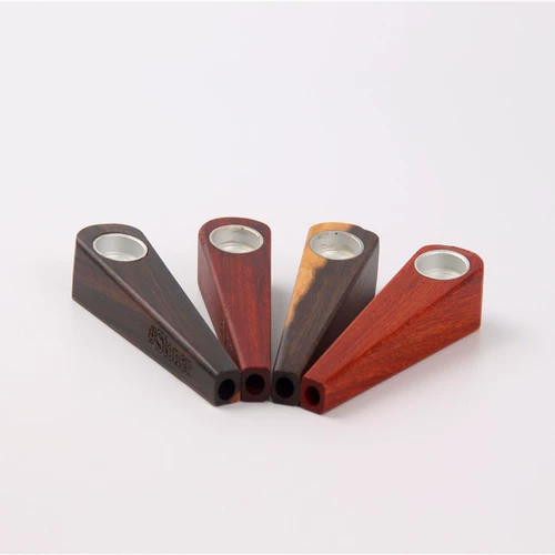 Портативный креативный маленький металлический деревянный стеклянный кальян, (в наличии на складе)