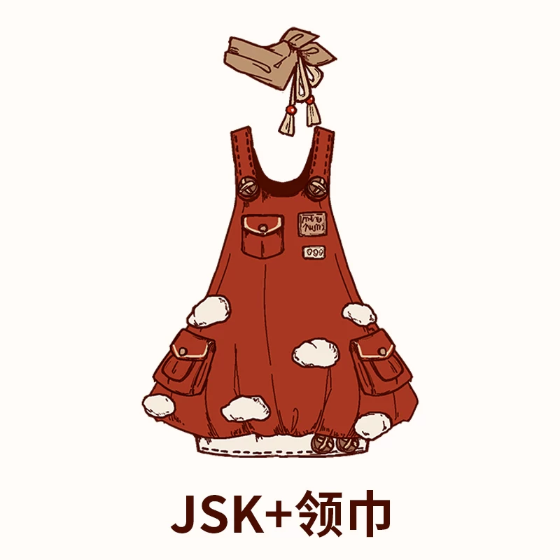 Подлинно милые красные подтяжки, (Physicals), стиль Lolita, Lolita Jsk