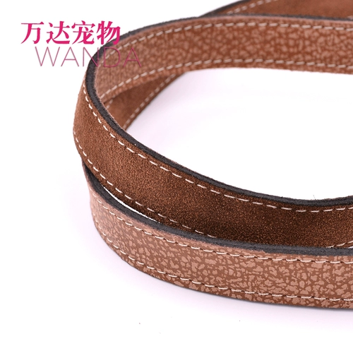 Кожаная собачья тяга сцепления со средней собакой Золотые волосы Осенняя полевая веревка для собак