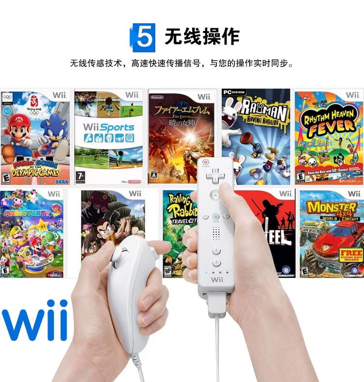 Жесткий диск для игры Wii, мобильный жесткий диск сенсорной игры Nintendo WII, полнофункциональная коллекция игр, plug and play
