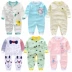 Bé onesies mùa xuân và mùa thu cotton sơ sinh bé romper sơ sinh quần áo 0-3 tháng dài tay áo bé quần áo lót