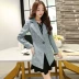 Phụ thuộc sâu sắc 2018 Thu mới Kích thước lớn mùa xuân và mùa thu Thời trang dài Slim Suit Suit nhỏ 1355FK-N bộ vest nữ quần lửng Business Suit