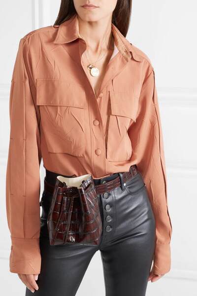 NANUSHKA Minee копия крокодил кожа карман