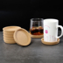 5 Túi Cork Coaster Trà Mat Cách Nhiệt Pad Ba Chiều Châu Âu Anti-skid Cup Hỗ Trợ Sáng Tạo Nước Coaster khay Trà Tách