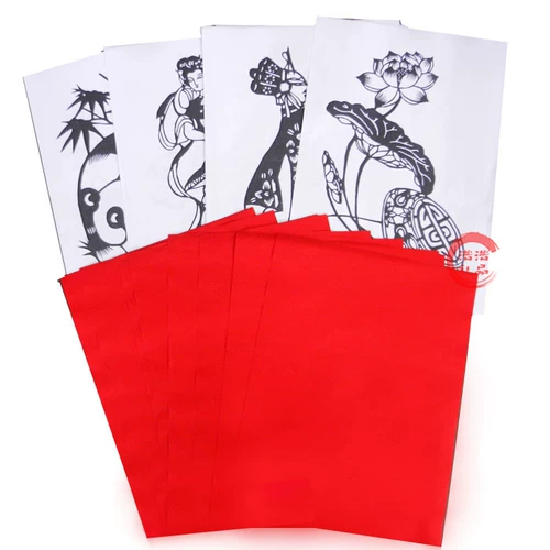 A3 A3 бумажная копия материала черно -белой зодиака Благословения Красная мечта Китайская мечта Красная бумага