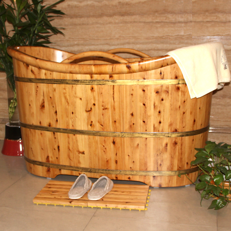 嘉熙木桶成人浴桶浴室洗澡用品生活时尚2型创意桶扶手洗漱泡澡桶