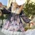 Korean Mushroom Cool {spot} ~ Thiết kế ban đầu của nhà máy Nhật Bản Lolita magic cat dress Đầm dài tay dài eo cao - Váy eo cao