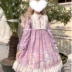 Korean Mushroom Cool {spot} ~ Thiết kế ban đầu của nhà máy Nhật Bản Lolita magic cat dress Đầm dài tay dài eo cao - Váy eo cao