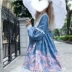 Korean Mushroom Cool {spot} ~ Thiết kế ban đầu của nhà máy Nhật Bản Lolita magic cat dress Đầm dài tay dài eo cao - Váy eo cao