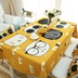 Dễ thương trẻ em phim hoạt hình leng keng mèo khăn trải bàn khăn trải bàn bàn vải bàn cà phê vải cotton linen bàn cạnh giường ngủ bìa khăn vải Khăn trải bàn